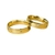 Par Alianças de Ouro 18K Reta Lisa Anatômica com friso no meio 4,8 mm com Zircônia - comprar online