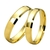 Par Alianças Ouro 18k 4 mm Polido Cantos Chanfrados - comprar online