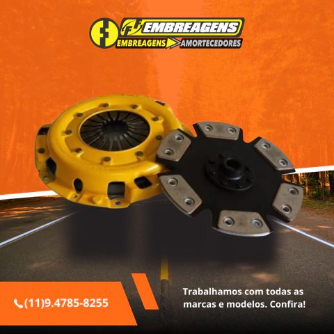 Embreagem Cerâmica Honda Civic 1992 A 2006, 750lbs, 06 pastilhas sem molas - comprar online