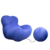 Poltrona Femminile Com Puff Lisa Azul - comprar online