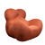 Poltrona Femminile Com Puff Lisa Terracota - Femminile