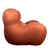 Poltrona Femminile Com Puff Lisa Terracota - loja online