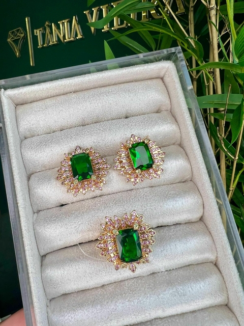 Conjunto luxo verde - comprar online