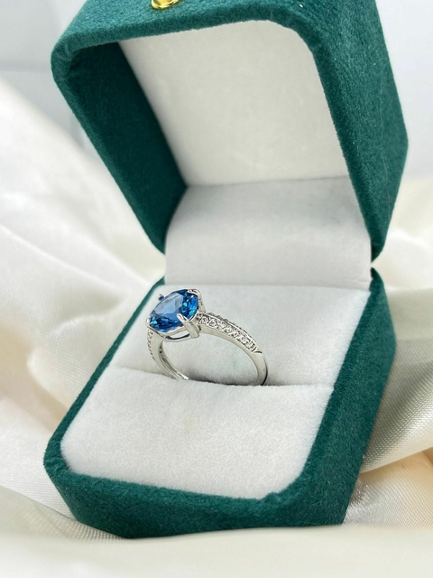 Anel Ponto de Luz Azul