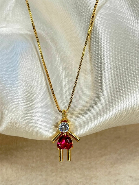 Colar Menininha Rubi