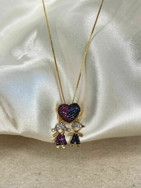 Colar Família do Coração