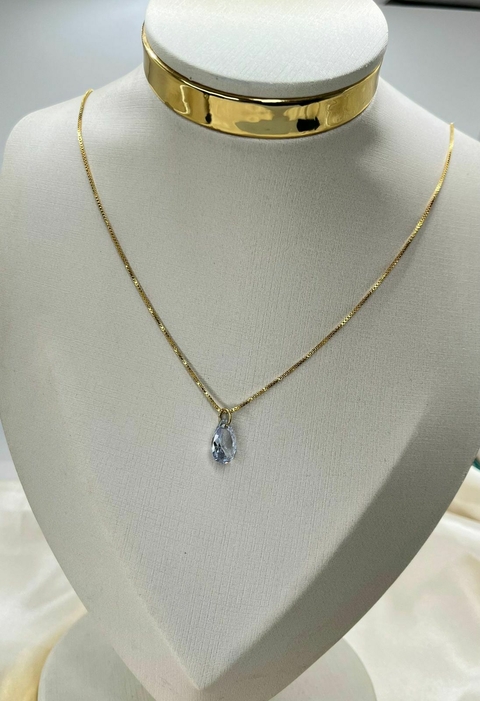 Colar Gota Cristal