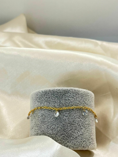 Pulseira Gotas Douradas