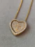 Colar coração com detalhe de cruz - comprar online