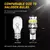 W16w t15 led t16 lâmpada canbus livre de erros backup reverso led 921 912 lâmp - comprar online