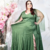 Vestido para madrinha plus size longo com brilho - loja online