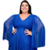 Vestido Verde Oliva Plus Size Longo Manga Capa Fenda Lurex Madrinhas - MARISA MODAS VESTIDOS DE FESTAS 