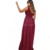 Vestido Marsala para Madrinha de Casamento com Fenda Lurex - comprar online