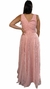 Vestido Longo Com Brilho para Casamento Vestido Rose Madrinha - comprar online