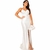 Vestido branco longo vestido reveillon