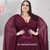 Vestido Plus Size Festa Longo com Manga Capa em Tule Ilusion - MARISA MODAS VESTIDOS DE FESTAS 