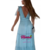 Vestido Longo Azul Serenity para Madrinha com Laço no Ombro - comprar online