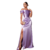 Vestido lilás Longo Slip Dress Vestido Lilas Sereia Ombro a Ombro - loja online