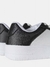 Tênis Amélia em couro sintético branco e preto - Islan Shoes