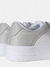 Tênis Amélia em couro sintético branco e cinza - Islan Shoes