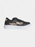 Tênis causal colors confort preto e dourado - comprar online