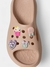 Crocs Papete bottons nude - loja online