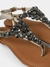 Rasteirinha de pedraria cinza - Islan Shoes
