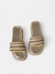Sandália plataforma tamanco luxury strass nude - comprar online