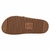 Tamanco feminino flat Moleca na cor bronze, com detalhe em design moderno e confortável.