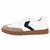 Tênis feminino casual Beira Rio nas cores branco e bege, com detalhes em preto.