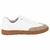 Tênis feminino casual Beira Rio nas cores branco e bege, com detalhes em preto.