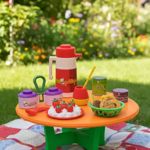 Juego De Mate Completo Con Mesa Petit Gourmet Lionels - comprar online
