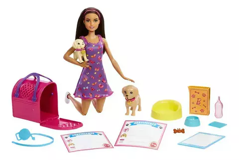 BARBIE ADOPTA PERRITOS CON ACCS plk - comprar online