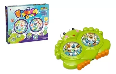 Juego De Pesca Pescamagic A Pila Con Sonido Sapito Infantil - comprar online