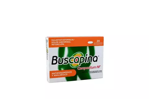 Buscapina Compositum NF 325/10 mg x 20 Comprimidos Recubiertos - comprar en línea
