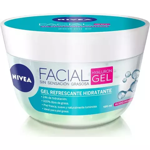 Gel Nivea Cuidado Facial Hyaluron Fresh x 100 mL - comprar en línea
