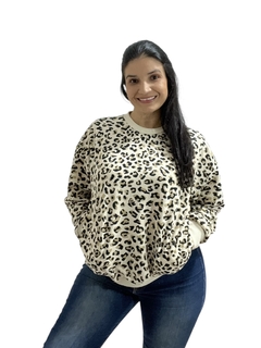 Buso Cuello Redondo Estampado Animal Print - comprar en línea
