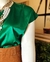 Blusa verde Satin - comprar en línea