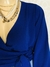 Blusa azul cruzada 3A07 - comprar en línea