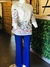 Blusa blanca con bordados 4M29 - tienda en línea