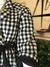 Gabardina a cuadros Blanco y negro 4O36 - comprar en línea