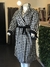Gabardina a cuadros Blanco y negro 4O36 - ATTITUDE BOUTIQUE PLUS SIZE