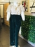 Pantalon de velvet verde botella 2D124