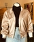 Bomber de satin champagne 5E08