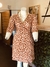 Imagen de Vestido blanco Flores mostaza