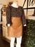 Falda camel cuero - ATTITUDE BOUTIQUE PLUS SIZE