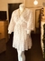 Vestido Blanco florecitas Rosas - ATTITUDE BOUTIQUE PLUS SIZE