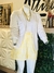 Shorts Amarillo Flores Blancas 4M12 - ATTITUDE BOUTIQUE PLUS SIZE