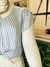 Blusa blanca a rayas 2E05 - comprar en línea