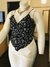 Top negro floreado - ATTITUDE BOUTIQUE PLUS SIZE